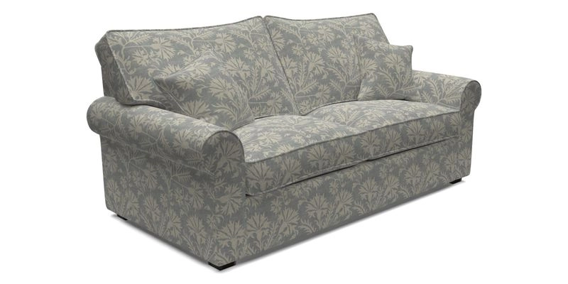 Upperton 3 Seater Sofa in Two Tone Plain Biscuit - Loose cover option available