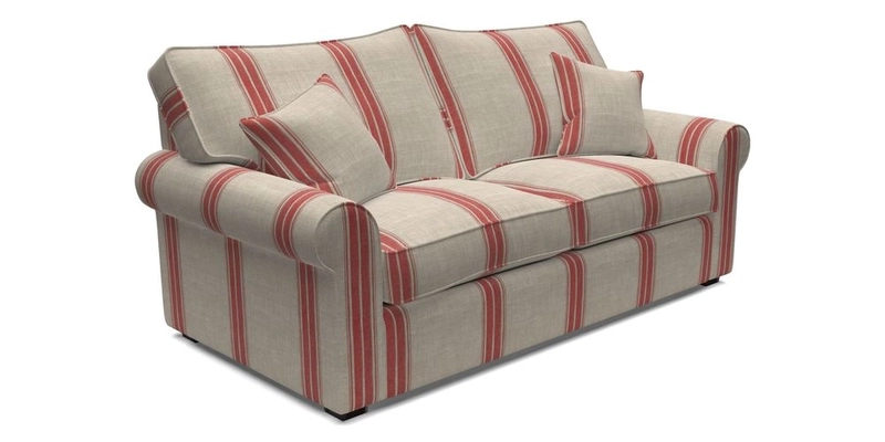 Upperton 3 Seater Sofa in Two Tone Plain Biscuit - Loose cover option available