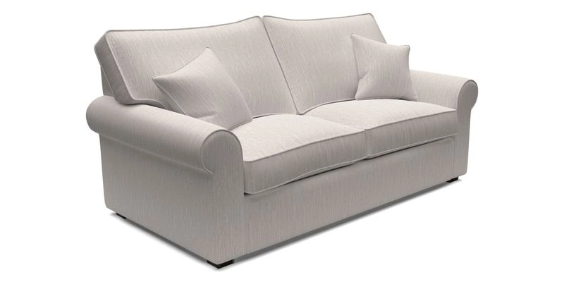 Upperton 3 Seater Sofa in Two Tone Plain Biscuit - Loose cover option available