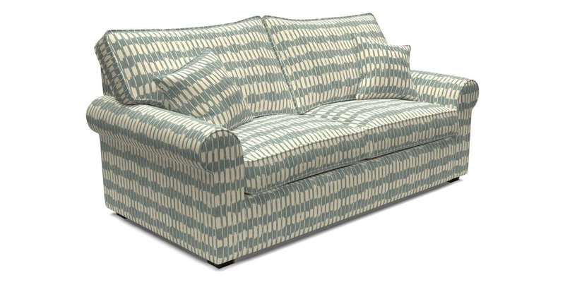 Upperton 3 Seater Sofa in Two Tone Plain Biscuit - Loose cover option available