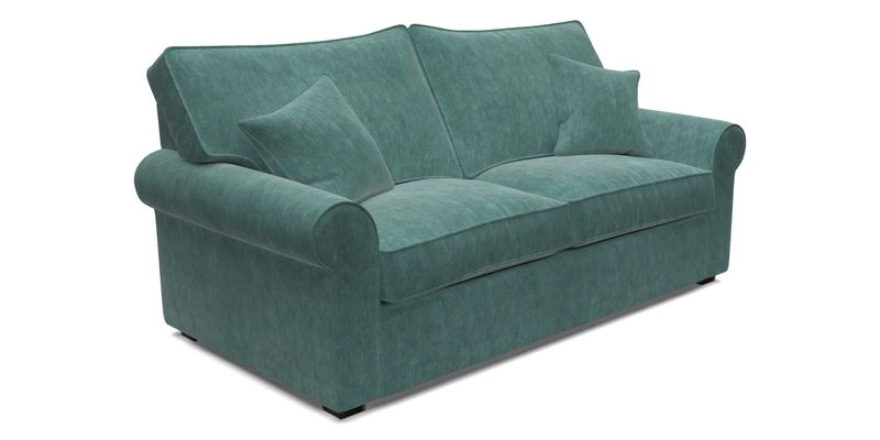 Upperton 3 Seater Sofa in Two Tone Plain Biscuit - Loose cover option available