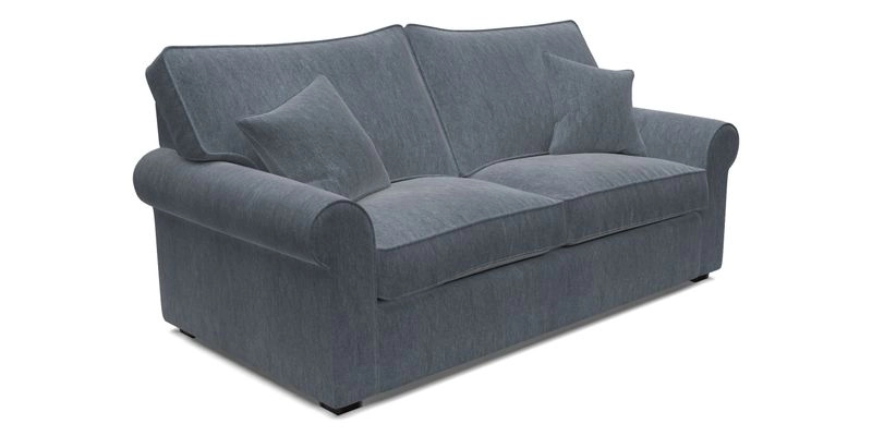 Upperton 3 Seater Sofa in Two Tone Plain Biscuit - Loose cover option available