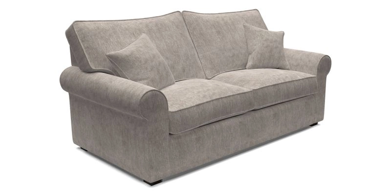 Upperton 3 Seater Sofa in Two Tone Plain Biscuit - Loose cover option available
