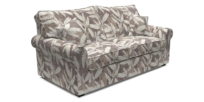 Upperton 3 Seater Loose Cover Sofa in Floral Linen Even So Verde - Fitted cover option available