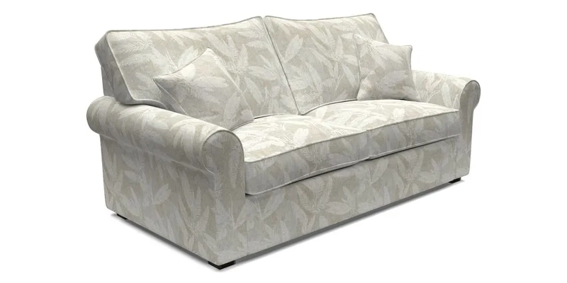 Upperton 3 Seater Sofa in Two Tone Plain Biscuit - Loose cover option available