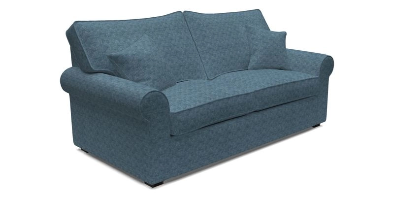 Upperton 3 Seater Loose Cover Sofa in Floral Linen Even So Verde - Fitted cover option available