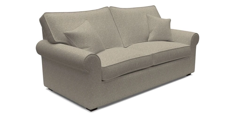 Upperton 3 Seater Loose Cover Sofa in Floral Linen Even So Verde - Fitted cover option available
