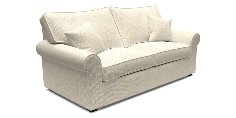 Upperton 3 Seater Loose Cover Sofa in Floral Linen Even So Verde - Fitted cover option available