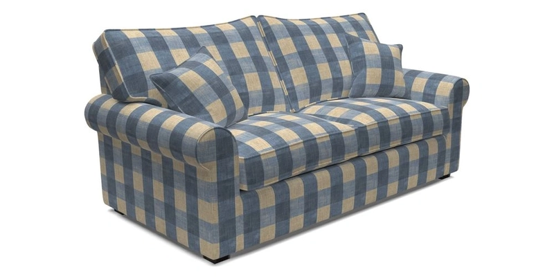 Upperton 3 Seater Sofa in Two Tone Plain Biscuit - Loose cover option available