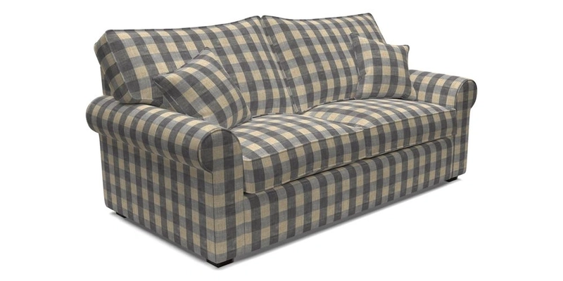 Upperton 3 Seater Sofa in Two Tone Plain Biscuit - Loose cover option available