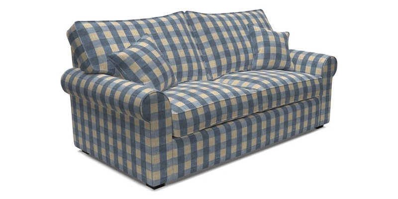 Upperton 3 Seater Sofa in Two Tone Plain Biscuit - Loose cover option available