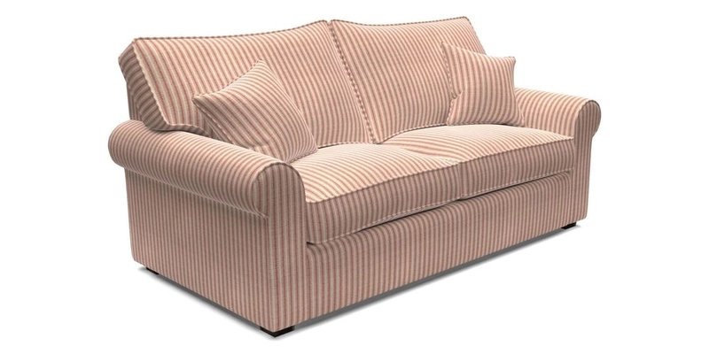 Upperton 3 Seater Sofa in Two Tone Plain Biscuit - Loose cover option available