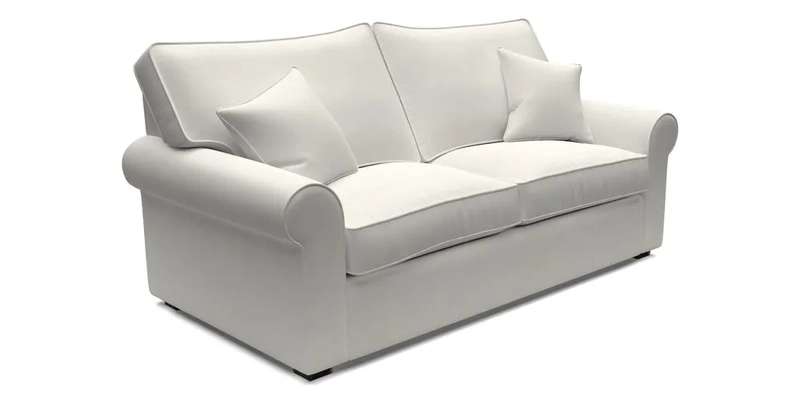 Upperton 3 Seater Sofa in Two Tone Plain Biscuit - Loose cover option available