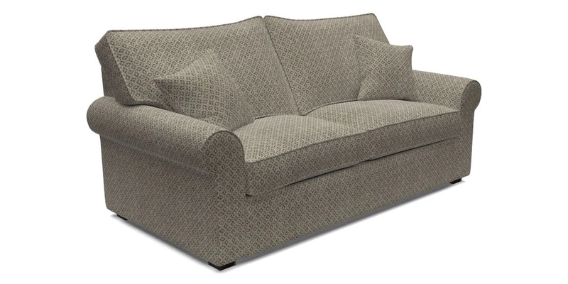 Upperton 3 Seater Loose Cover Sofa in Floral Linen Even So Verde - Fitted cover option available