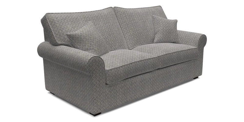 Upperton 3 Seater Loose Cover Sofa in Floral Linen Even So Verde - Fitted cover option available