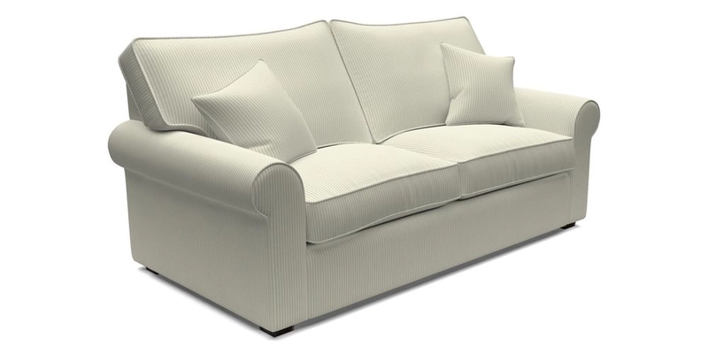 Upperton 3 Seater Sofa in Two Tone Plain Biscuit - Loose cover option available