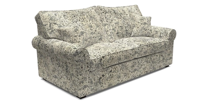 Upperton 3 Seater Sofa in Two Tone Plain Biscuit - Loose cover option available