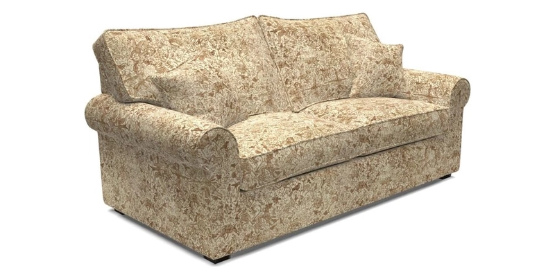 Upperton 3 Seater Sofa in Two Tone Plain Biscuit - Loose cover option available