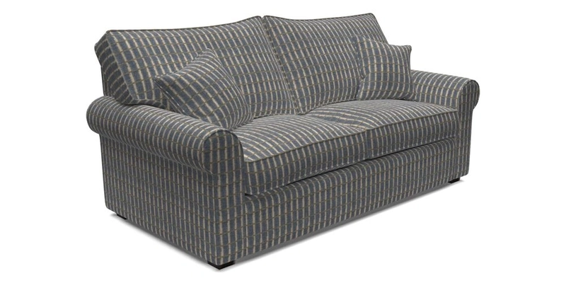 Upperton 3 Seater Loose Cover Sofa in Floral Linen Even So Verde - Fitted cover option available