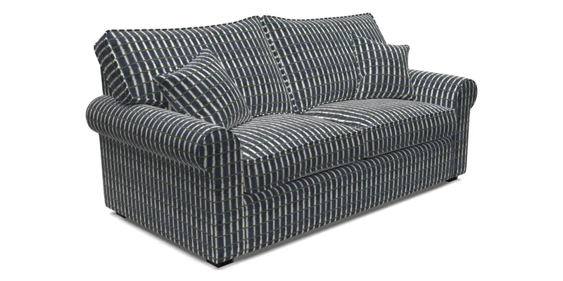 Upperton 3 Seater Sofa in Two Tone Plain Biscuit - Loose cover option available