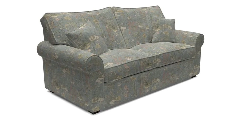 Upperton 3 Seater Sofa in Two Tone Plain Biscuit - Loose cover option available
