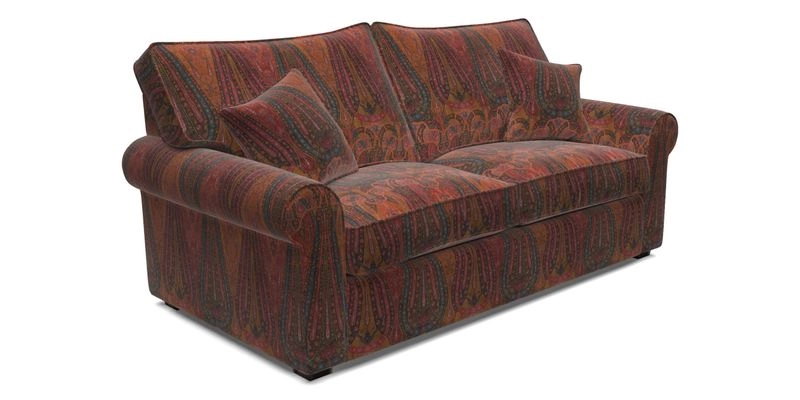 Upperton 3 Seater Sofa in Two Tone Plain Biscuit - Loose cover option available