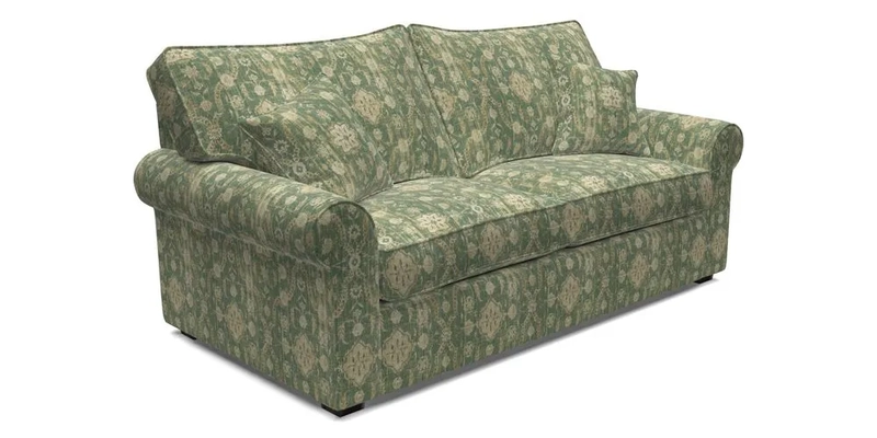 Upperton 3 Seater Sofa in Two Tone Plain Biscuit - Loose cover option available