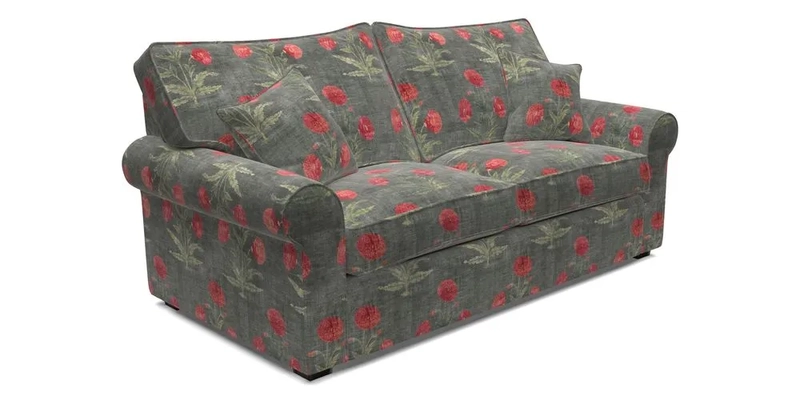 Upperton 3 Seater Sofa in Two Tone Plain Biscuit - Loose cover option available