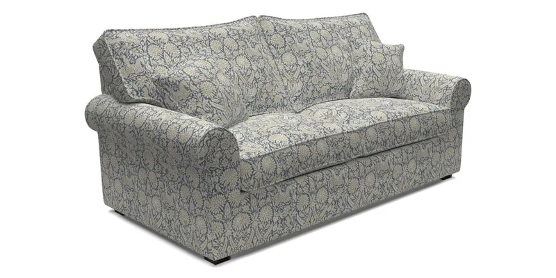 Upperton 3 Seater Sofa in Two Tone Plain Biscuit - Loose cover option available