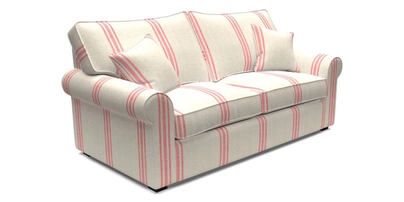 Upperton 3 Seater Sofa in Two Tone Plain Biscuit - Loose cover option available