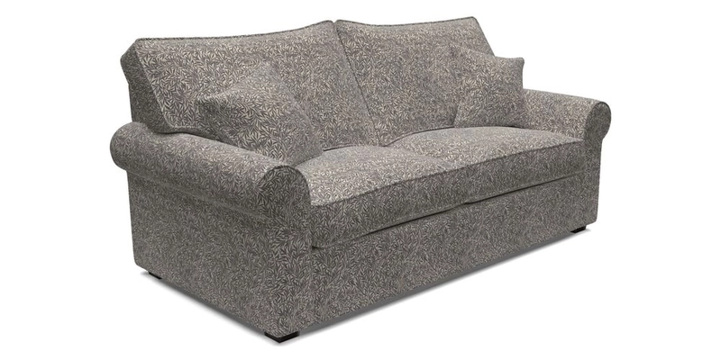 Upperton 3 Seater Loose Cover Sofa in Floral Linen Even So Verde - Fitted cover option available