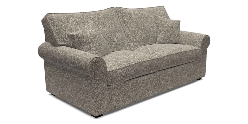 Upperton 3 Seater Sofa in Two Tone Plain Biscuit - Loose cover option available