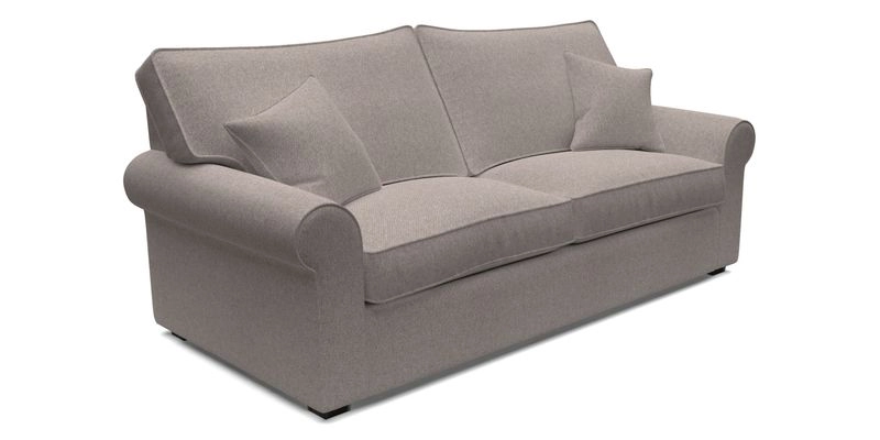 Upperton 3 Seater Loose Cover Sofa in Floral Linen Even So Verde - Fitted cover option available