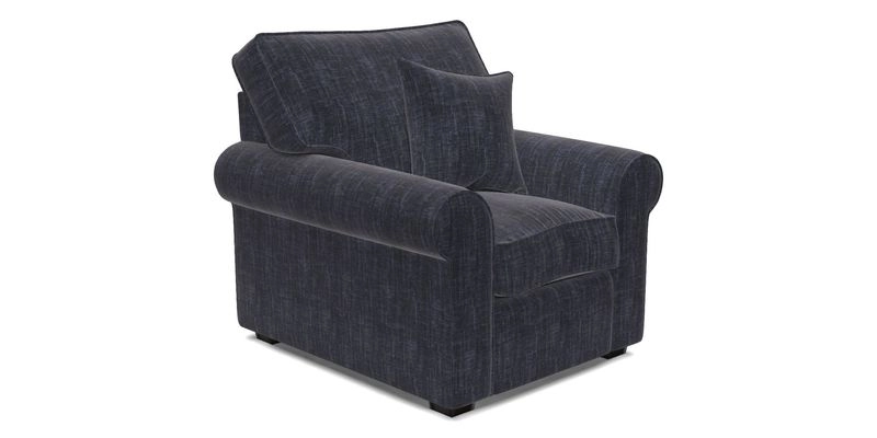 Upperton Chair in Two Tone Plain Biscuit - Loose cover option available