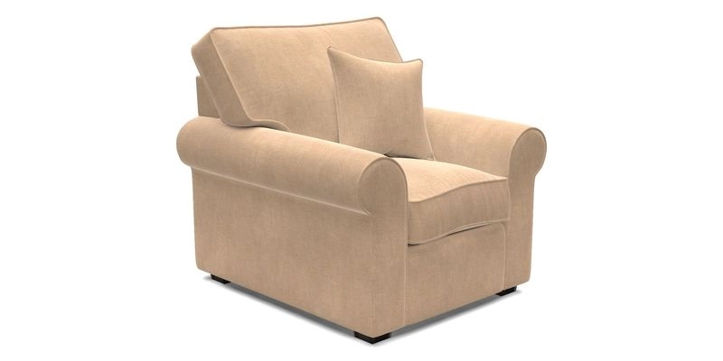 Upperton Chair in Two Tone Plain Biscuit - Loose cover option available
