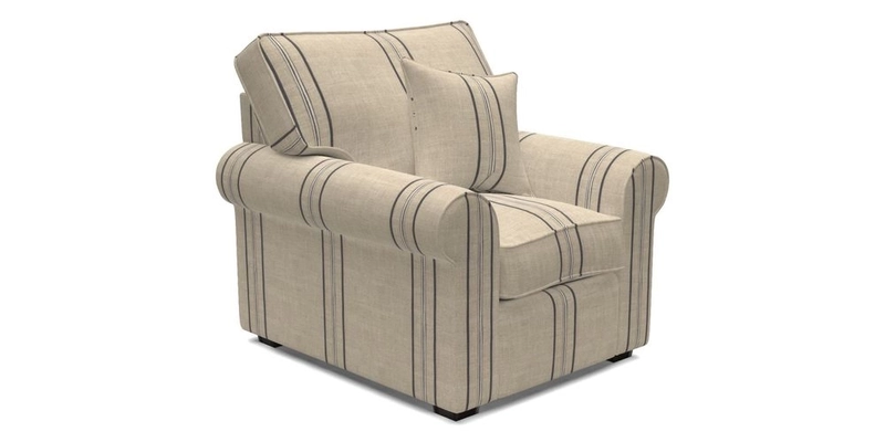 Upperton Chair in Two Tone Plain Biscuit - Loose cover option available