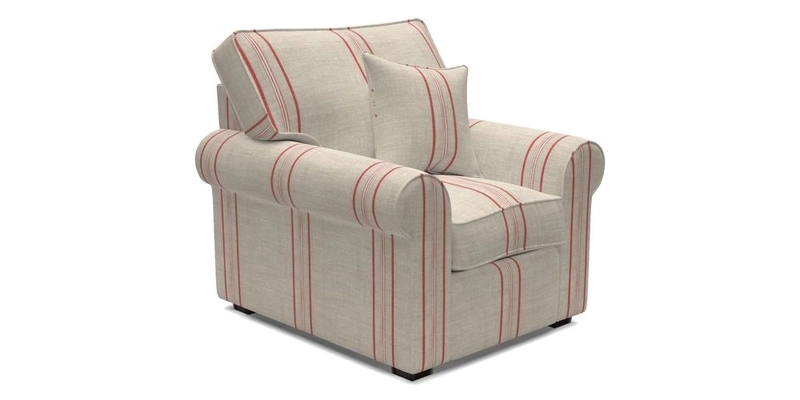 Upperton Chair in Two Tone Plain Biscuit - Loose cover option available
