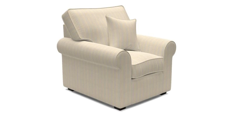 Upperton Chair in Two Tone Plain Biscuit - Loose cover option available