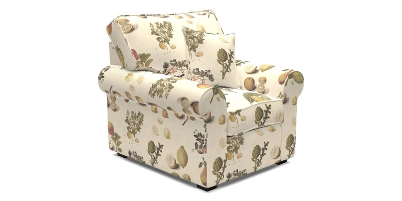 Upperton Chair in Two Tone Plain Biscuit - Loose cover option available