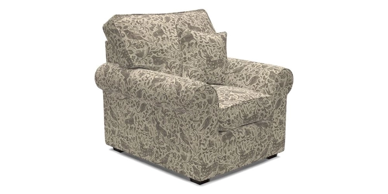 Upperton Chair in Two Tone Plain Biscuit - Loose cover option available