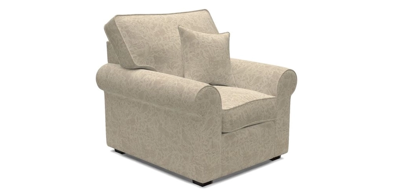 Upperton Chair in Two Tone Plain Biscuit - Loose cover option available