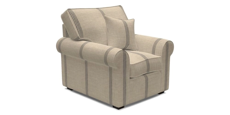 Upperton Chair in Two Tone Plain Biscuit - Loose cover option available