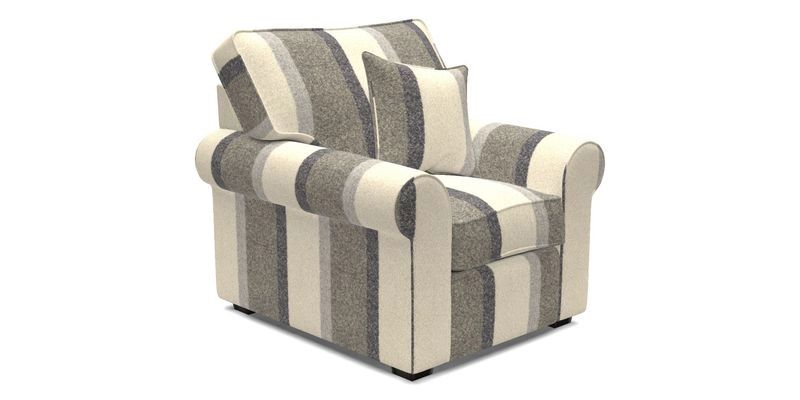 Upperton Chair in Two Tone Plain Biscuit - Loose cover option available