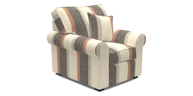 Upperton Chair in Two Tone Plain Biscuit - Loose cover option available