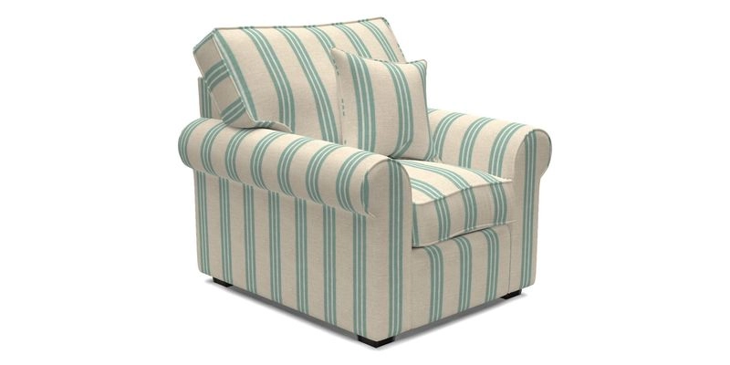 Upperton Chair in Two Tone Plain Biscuit - Loose cover option available