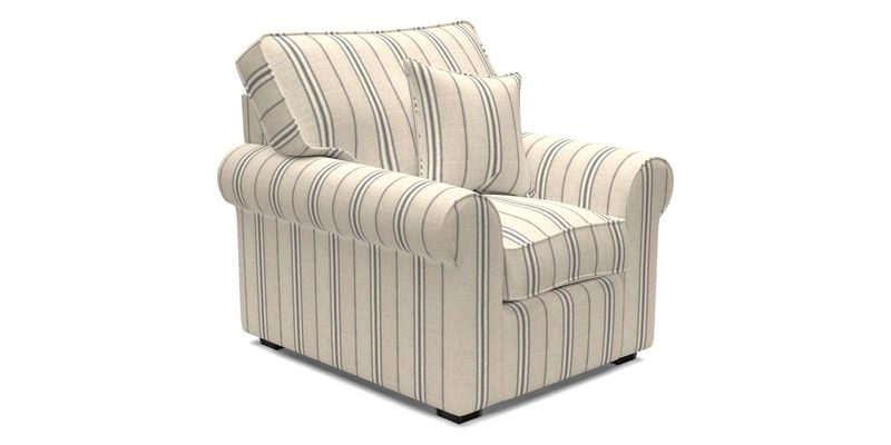 Upperton Chair in Two Tone Plain Biscuit - Loose cover option available