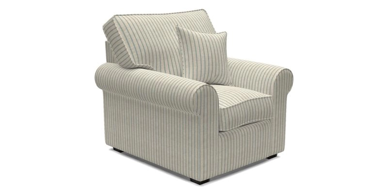 Upperton Chair in Two Tone Plain Biscuit - Loose cover option available