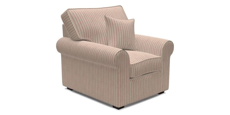 Upperton Chair in Two Tone Plain Biscuit - Loose cover option available