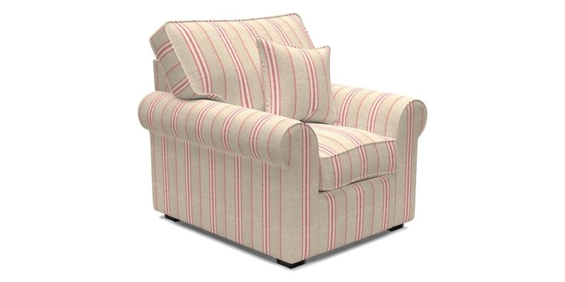Upperton Chair in Two Tone Plain Biscuit - Loose cover option available