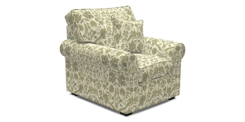 Upperton Chair in Two Tone Plain Biscuit - Loose cover option available